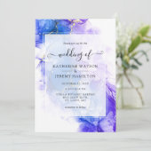 ブルーアルコールイ結婚ンク 招待状 (スタンド正面)