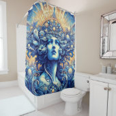 ブルーアルバムシャワーカーテン シャワーカーテン (インサイチュ)