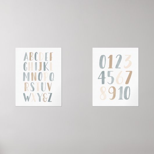 ブルーアルファベットと数字の教育教室 (正面)