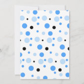 ブルーアロテルおもしろいパーティーアキソロトル誕生日 招待状 (裏面)