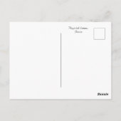 ブルーアワーの至福:シルエットのパームツリーのポストカード ポストカード (裏面)