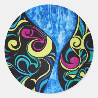 ブルーアワーガラスのシール ラウンドシール