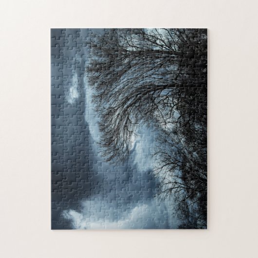 ブルーアワートルネードクリエイティブ写真 ジグソーパズル (縦)