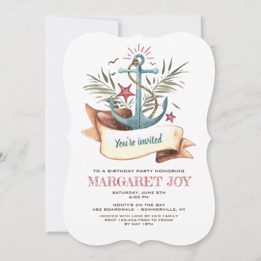 ブルーアンカーの招待状 招待状 (正面)