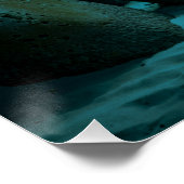 ブルーアンジェルフィッシュ水中水族館魚タンク愛好家 ポスター (コーナー)