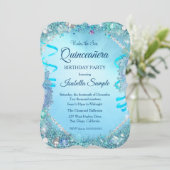 ブルーアンダーザシーキンセアニェラ15th誕生日パーティー 招待状 (スタンド正面)