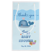 ブルーアンダーザシーシャワー男の赤ちゃん スモールペーパーバッグ (正面)