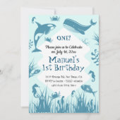 ブルーアンダーザシーバースデーパーティー 招待状 (正面)