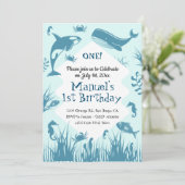 ブルーアンダーザシーバースデーパーティー 招待状 (スタンド正面)