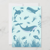 ブルーアンダーザシーバースデーパーティー 招待状 (裏面)