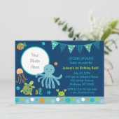 ブルーアンダーザシー誕生日 招待状 (スタンド正面)