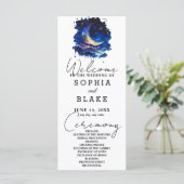 ブルーアンドイエロークレセントムーン結婚式 プログラム (スタンド正面)