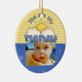 ブルーアンドイエローサンシャインオーナメント セラミックオーナメント (右)