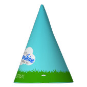 ブルーアンドイエローサンシャイン誕生日 パーティーハット (右)