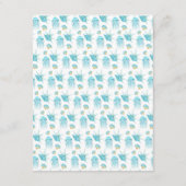 ブルーアンドイエローシーライフ結婚ズゲスト詳細 エンクロージャーカード (裏面)