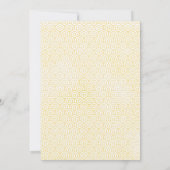 ブルーアンドイエローシーライフ航海のブライダルシャワー 招待状 (裏面)