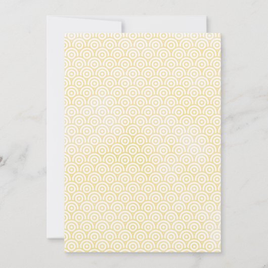 ブルーアンドイエローシーライフ航海のブライダルシャワー 招待状 (裏面)