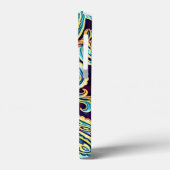 ブルーアンドイエロードリームヴィンテージペイズリー Case-Mate iPhoneケース (裏面 / 左)