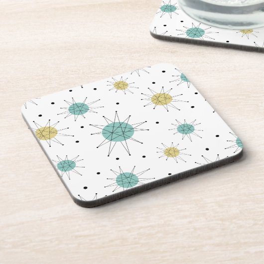 ブルーアンドイエローフランシスコスターバストミッドセンチュリー コースター (左側)