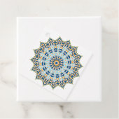 ブルーアンドオレンジマンダラメッセージカード フェイバータグ (インサイチュ)