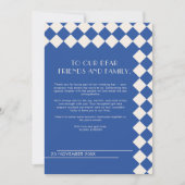 ブルーアンドクリーはっきりしたムレトロラヴ感謝してい&結婚s サンキューカード (正面)