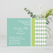 ブルーアンドグリーンダイヤモンド招待状 招待状 (スタンド正面)