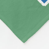 ブルーアンドグリーンテニスコート動揺してスタイル フリースブランケット (角)