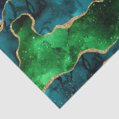 ブルーアンドグリーンピーコックフェイクグリッターアゲート 薄葉紙 (詳細)