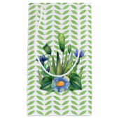 ブルーアンドグリーンフローラ園 スモールペーパーバッグ (正面)