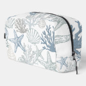 ブルーアンドグレースターフィッシュシーシェルビーチイデザイン ドップキット (右コーナー)