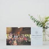 ブルーアンドグレースノーフレークホリデーカード シーズンカード (スタンド正面)