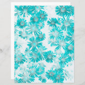 ブルーアンドグレーダンデヨンパターンスクラップブック紙 (正面/裏面)