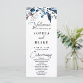 ブルーアンドグレーベリー&グリーンリー結婚式 プログラム (スタンド正面)