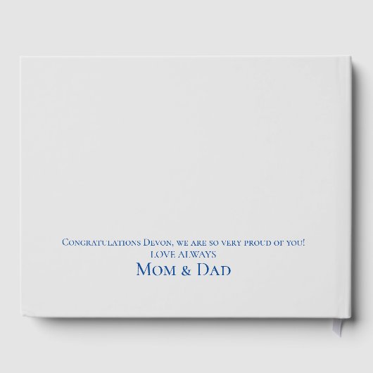 ブルーアンドグレーメモリーズ引用文 ゲストブック (裏面)