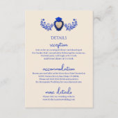 ブルーアンドシャンパンミラグロメキシ結婚コ エンクロージャーカード (正面)