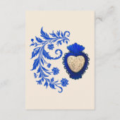 ブルーアンドシャンパンミラグロメキシ結婚コ エンクロージャーカード (裏面)