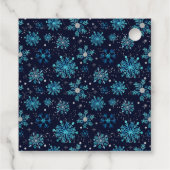 ブルーアンドシルバースノーフレーク誕生日サンキューユナイテッド フェイバータグ (裏面)