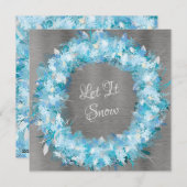 ブルーアンドシルバーホリデイリース シーズンカード (正面/裏面)