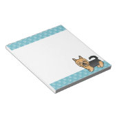 ブルーアンドタンオーストラリアテリアードッグスケッチ ノートパッド (アングル)