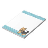 ブルーアンドタンオーストラリアテリアードッグスケッチ ノートパッド (回転)