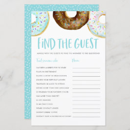 ブルーアンドチョコレートドーナツFind the Guest Game