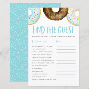ブルーアンドチョコレートドーナツFind the Guest Game