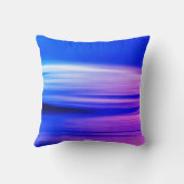 ブルーアンドピンクサンセットビーチ クッション (裏面)