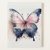 ブルーアンドピンクバタフライプランナー プランナー手帳 (裏面)