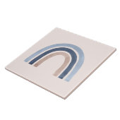 ブルーアンドピーチレインボホデザイン タイル (側面)