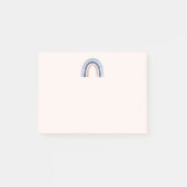 ブルーアンドピーチレインボホデザイン ポストイット (正面)