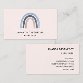 ブルーアンドピーチレインボホデザイン 名刺
