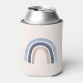 ブルーアンドピーチレインボホデザイン 缶クーラー (缶正面)
