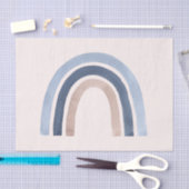 ブルーアンドピーチレインボホデザイン 薄葉紙 (クラフト)