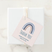 ブルーアンドピーチレインボーホーデザインサンキュー フェイバータグ (インサイチュ)